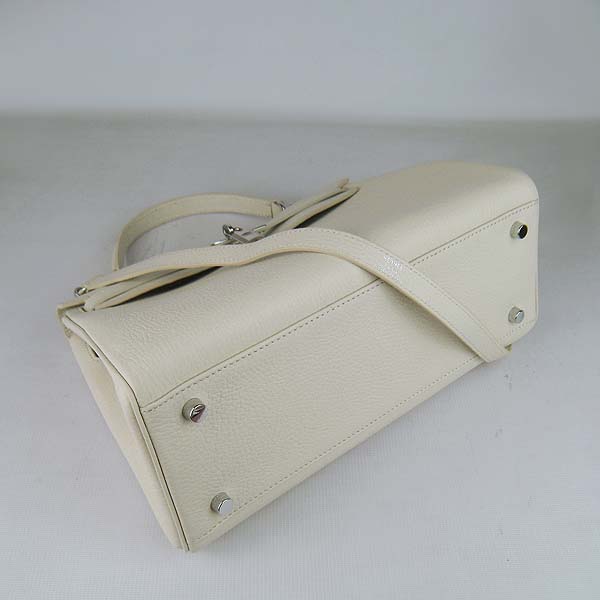 7A Replica Hermes Kelly 32cm Togo Leather Bag Cream 6108 - Click Image to Close